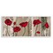 Stupell Industries Red Anemones on Tan Framed Giclee Wall Art Design by Brian Foster
